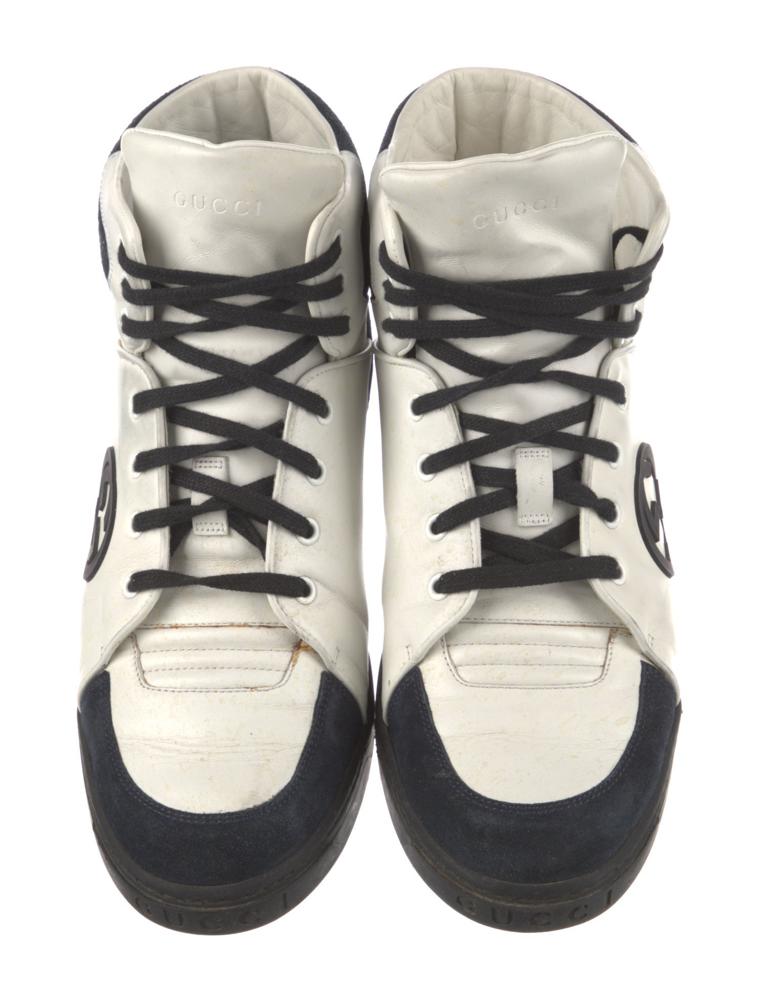 Gucci Interlocking G Logo Leather Sneakers